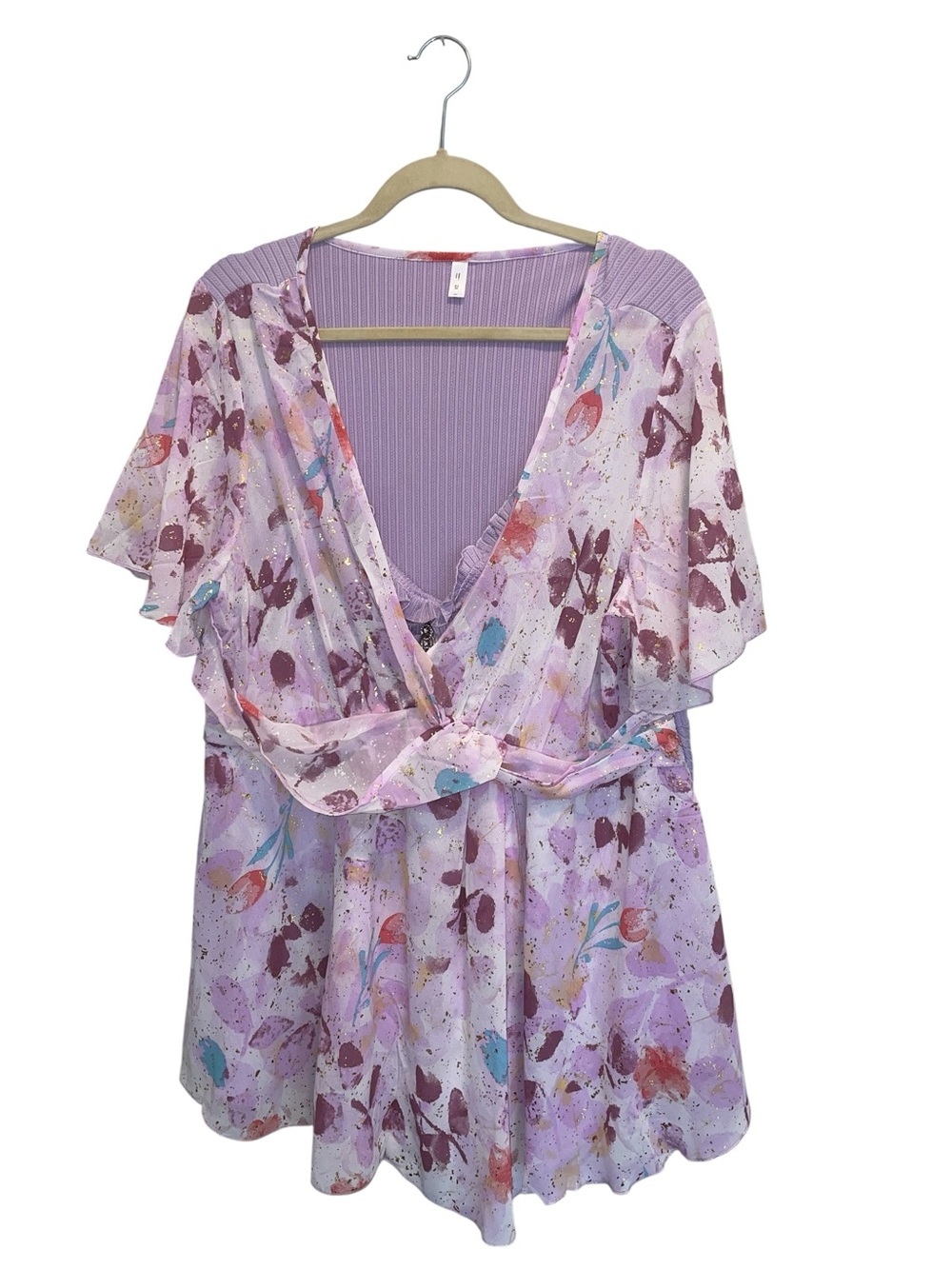 Rosegal 2X lilac blouse